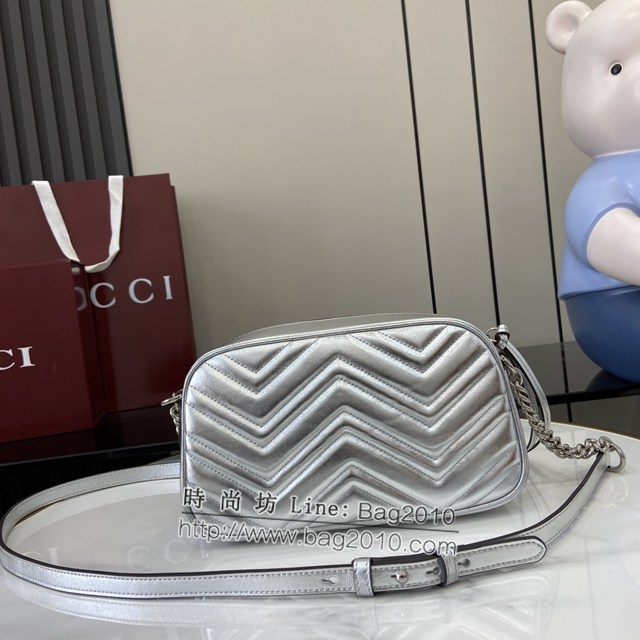 Gucci專櫃古馳最新款Marmont系列迷你手袋鏈條女包 jh2060型號：447632